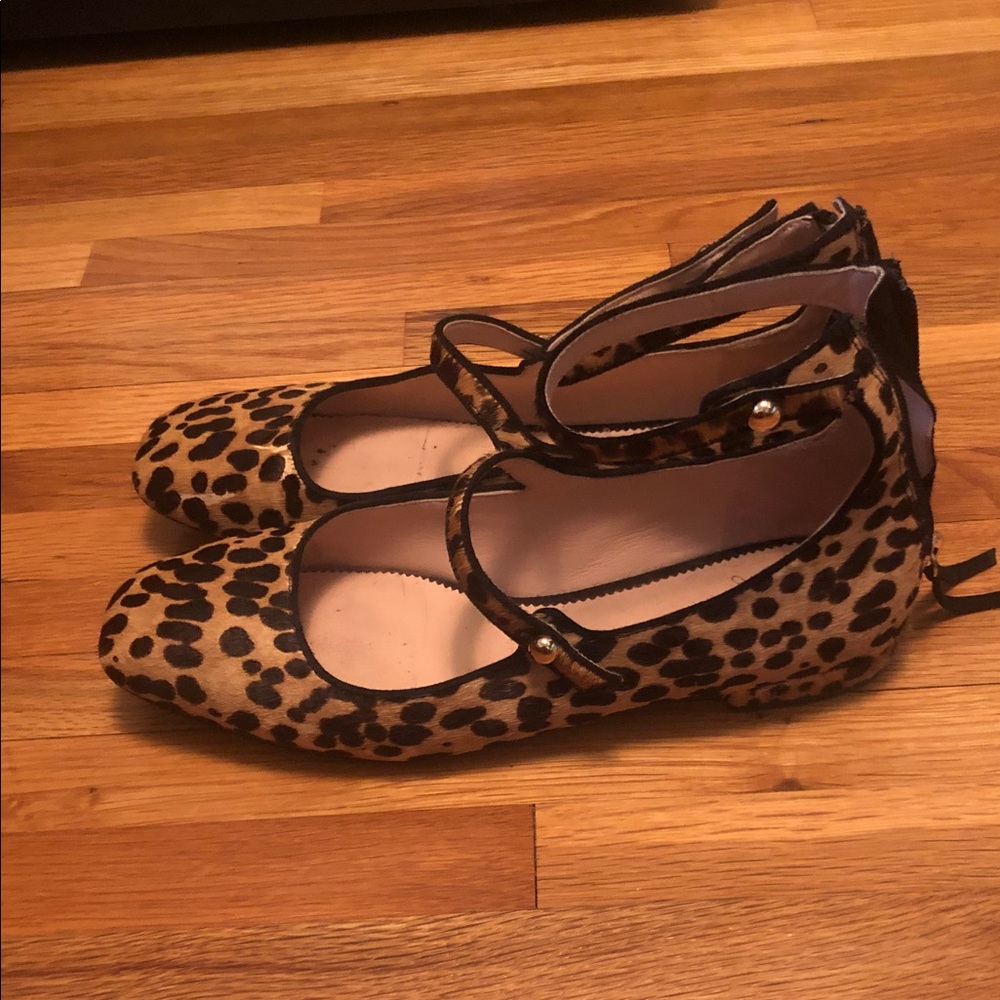 J. Crew Leopard-Print Mary Jane Flats in Tan and Black - Picture 6 of 6